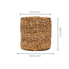 Rieten Plantenmand Ido 34x31 cm