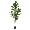 kunstplant - Ficus Lyrata- Tabaksplant - 150cm