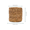 Rieten Plantenmand Ido 38x33 cm