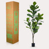 kunstplant - Ficus Lyrata- Tabaksplant - 150cm