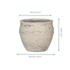 Bloempot Athena S Chalk White 29x24 cm