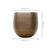 Bloempot Rowen gold 31x28 cm