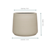 Bloempot Jumbo Patt Beige Washed 23x19 cm
