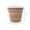 Bloempot Choco Doppio pot 33x29 cm