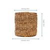 Rieten Plantenmand Ido 42x36 cm
