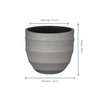 Bloempot Bordo New Egg Grey 45x38 cm